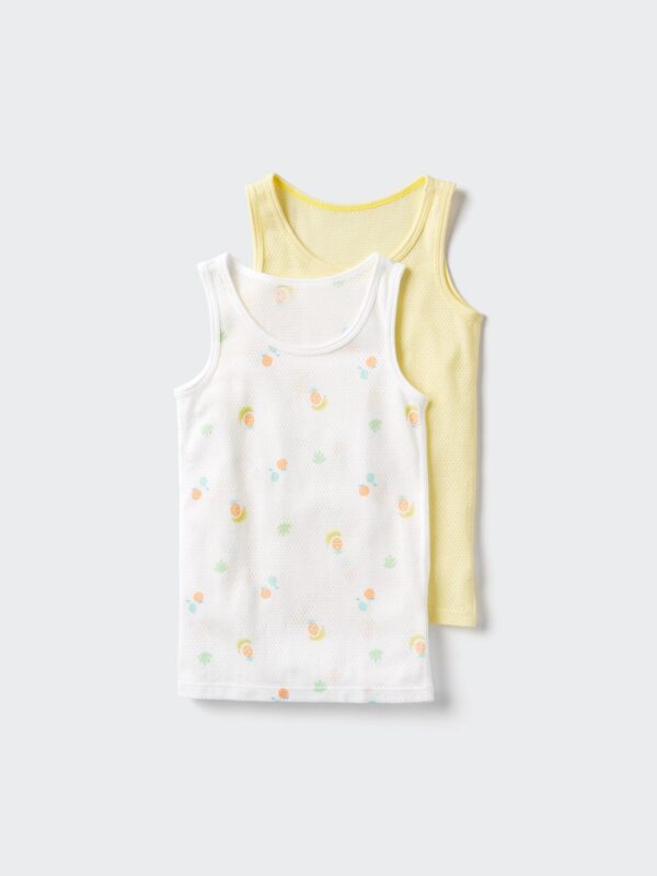 Комплект из двух хлопковых сетчатых топов