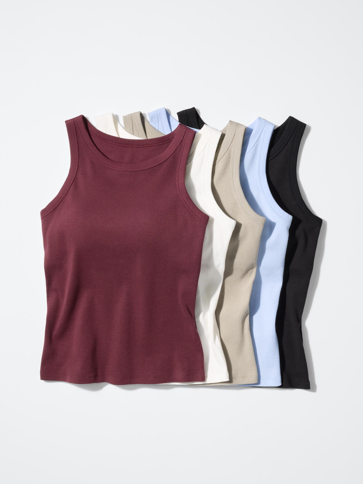 Ребристый топ-бра с американскими проймами