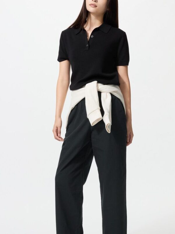 Хлопчатобумажные расслабляющие брюки до щиколоток