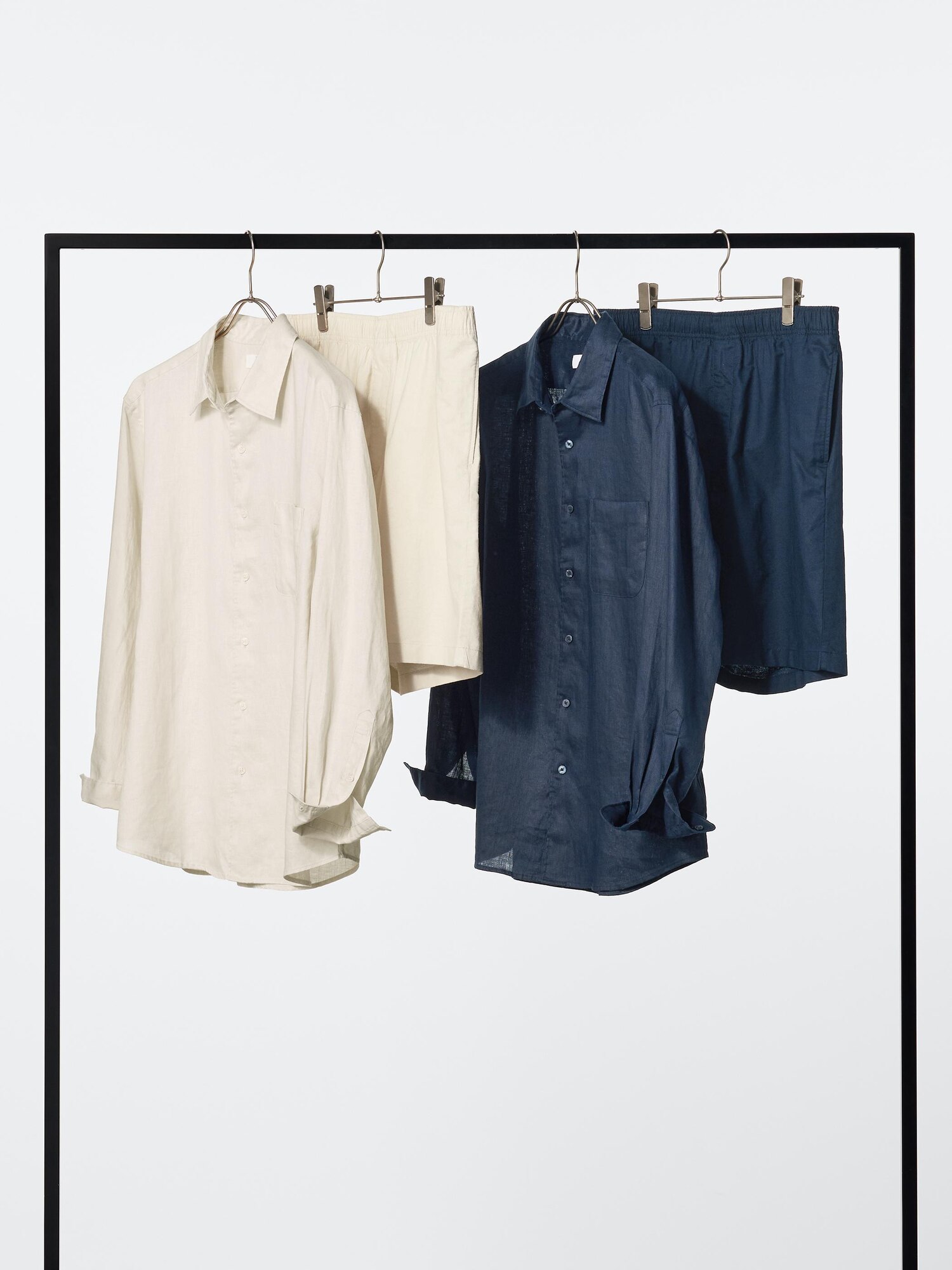 Лёгкие шорты из льняного микса