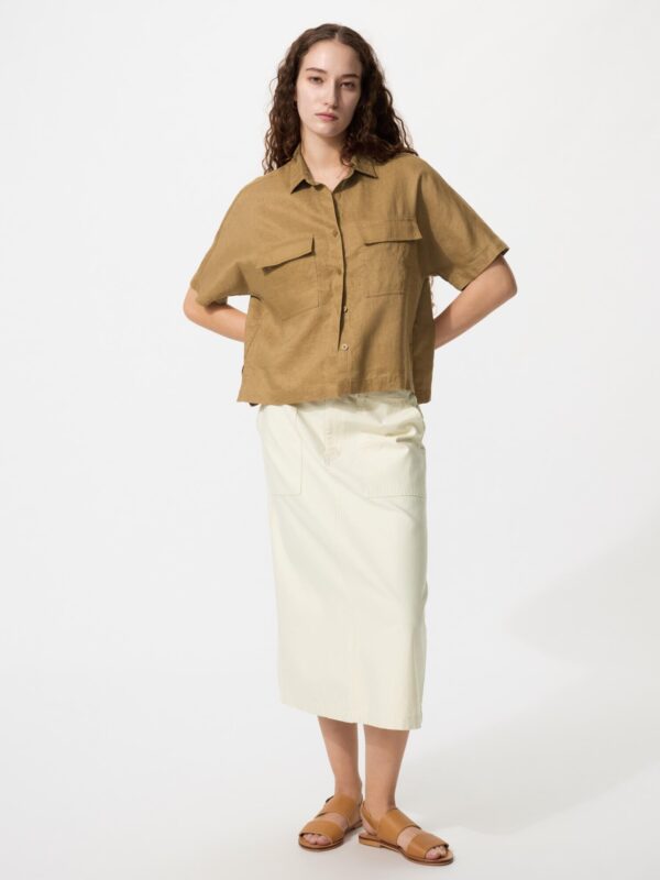 Миди-юбка из хлопка