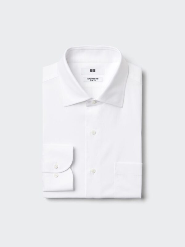 Тонкая рубашка Super Non-Iron / Полуширокая