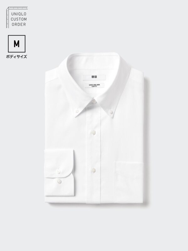 Тонкая рубашка Super Non-Iron /BD/ С длинным рукавом /M