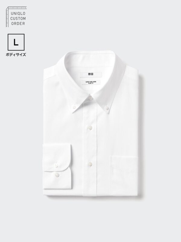 Тонкая рубашка Super Non-Iron /BD/С длинным рукавом/L