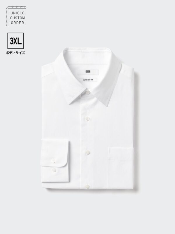 Рубашка из сверхпрочного материала / Обычный воротник / Длинный рукав / 3XL