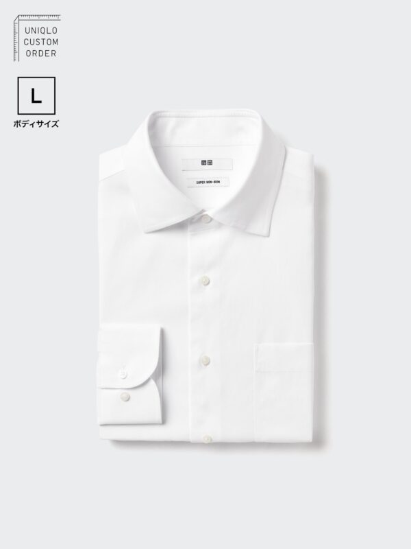 Рубашка Super Non-iron / Полуширокая / с длинным рукавом / L