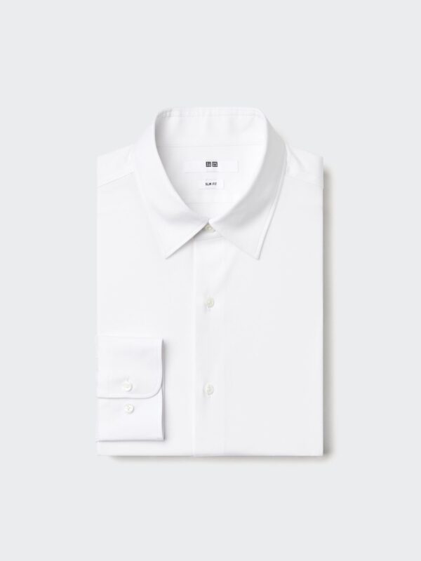 Рубашка Fine Cross Slim с воротником регулар, без карманов