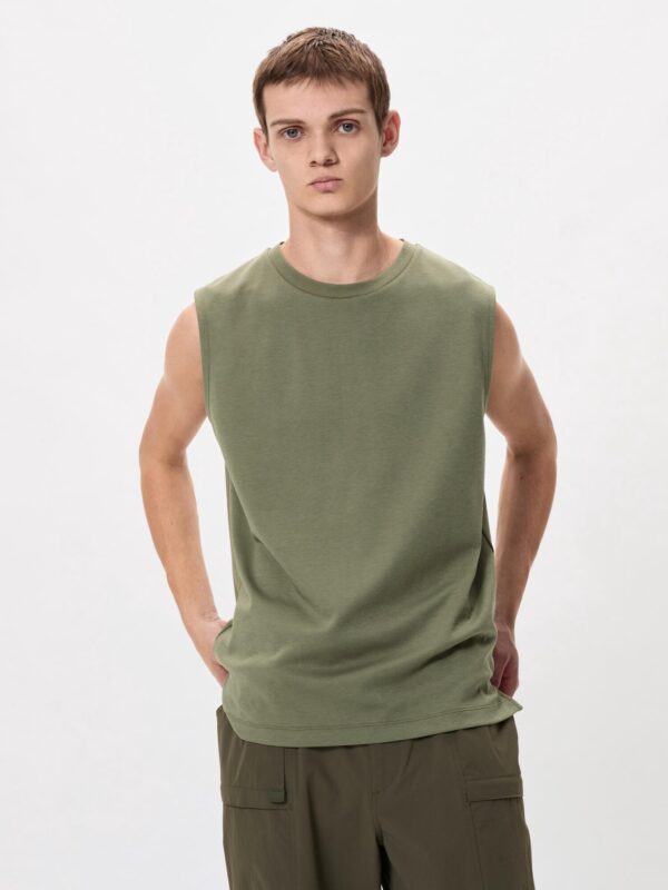 Хлопковая футболка без рукавов Airism