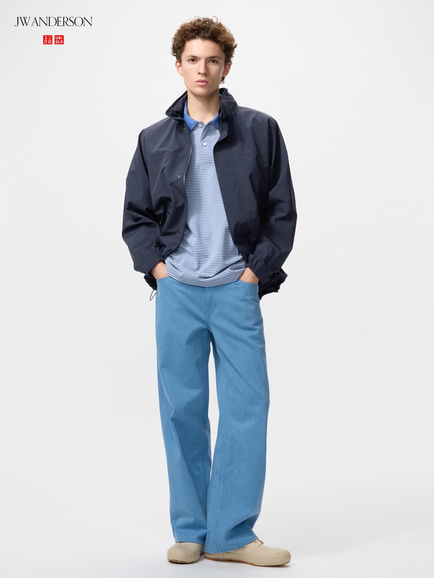 Широкие прямые цветные джинсы