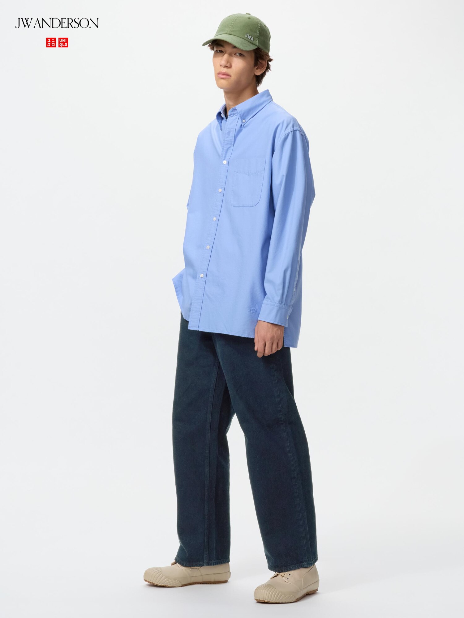 Широкие прямые цветные джинсы