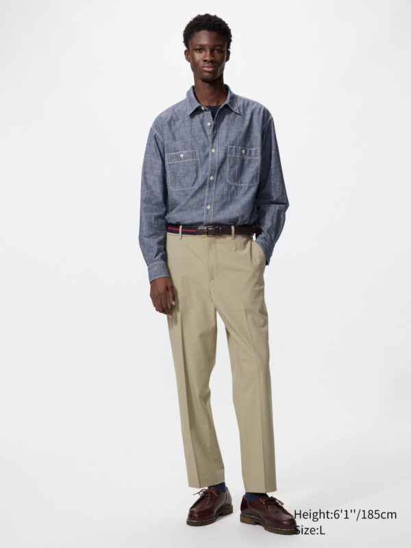 Элегантные брюки до щиколоток / Обычная посадка