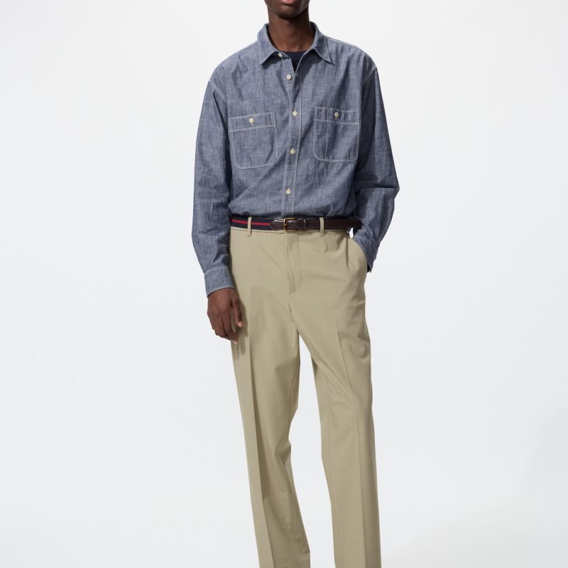 Элегантные брюки до щиколоток / Обычная посадка