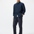 Элегантные брюки до щиколоток / Обычная посадка