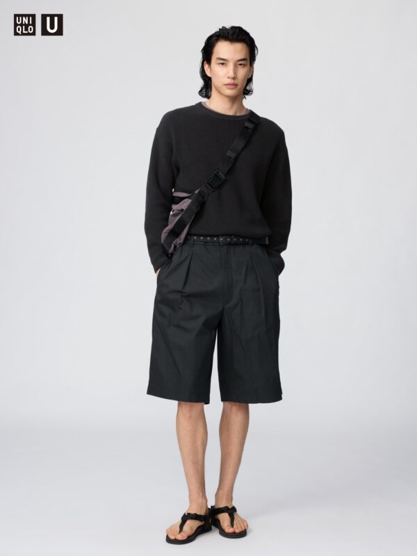 Шорты широкие с защипами