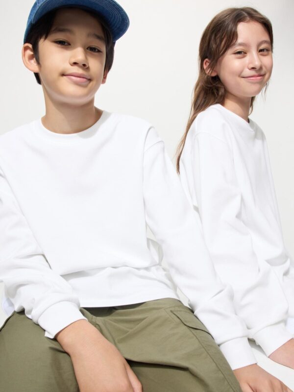 Хлопковая футболка с круглым вырезом Airism из хлопка