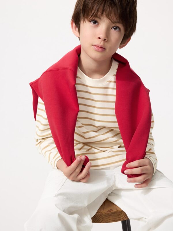 Хлопковая футболка с круглым вырезом Airism из хлопка