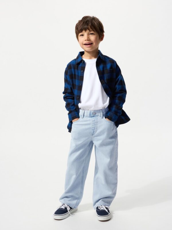 Прямые джинсы широкого кроя / без молнии