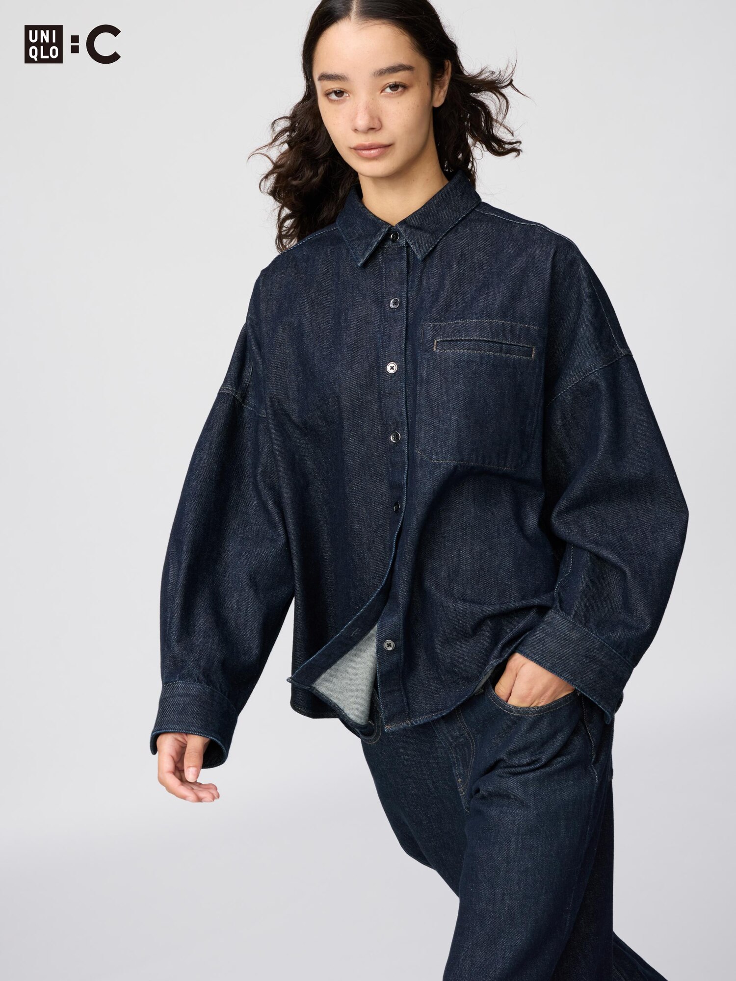 Джинсовая рубашка‑куртка Relax