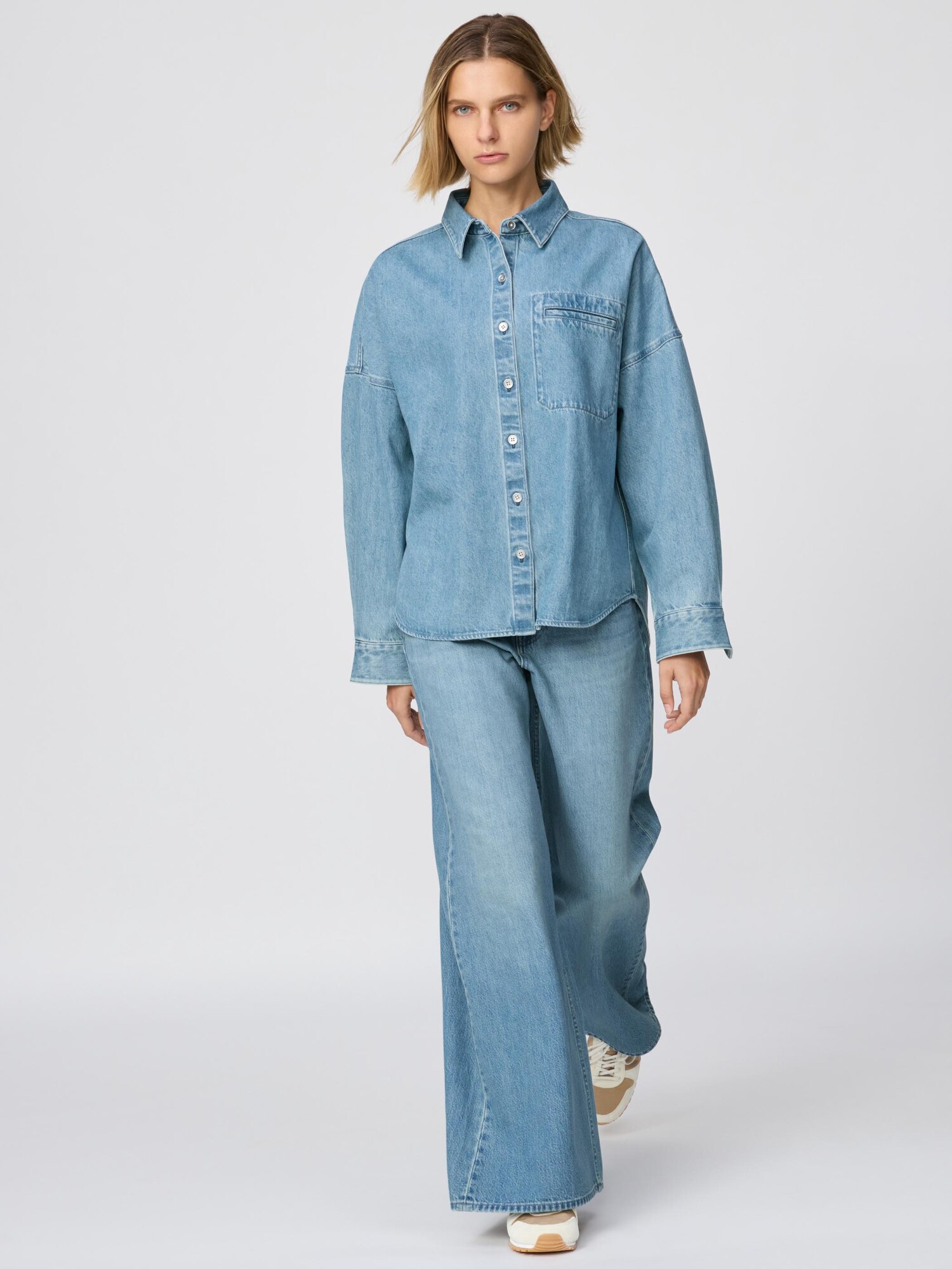 Джинсовая рубашка‑куртка Relax