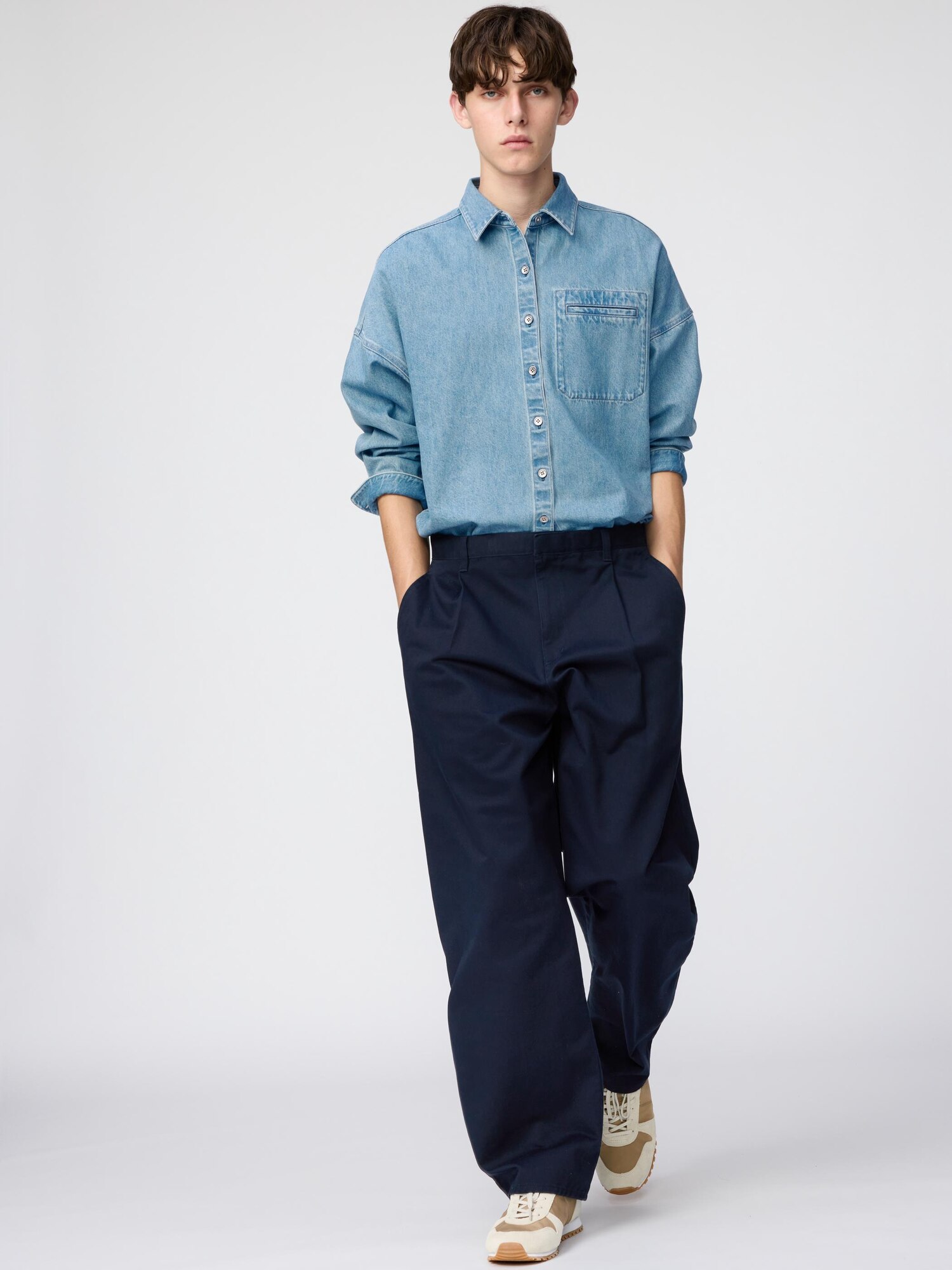 Джинсовая рубашка‑куртка Relax