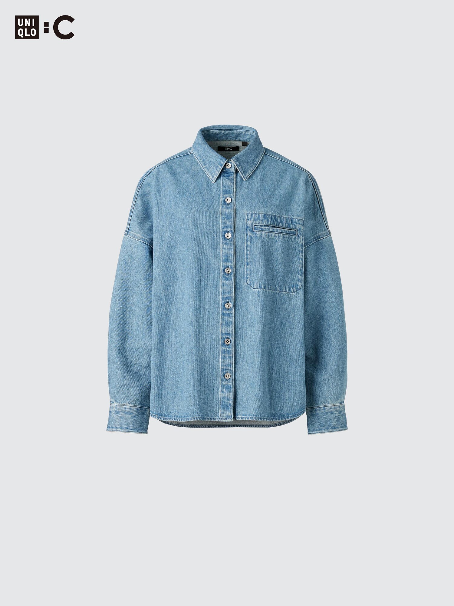 Джинсовая рубашка‑куртка Relax