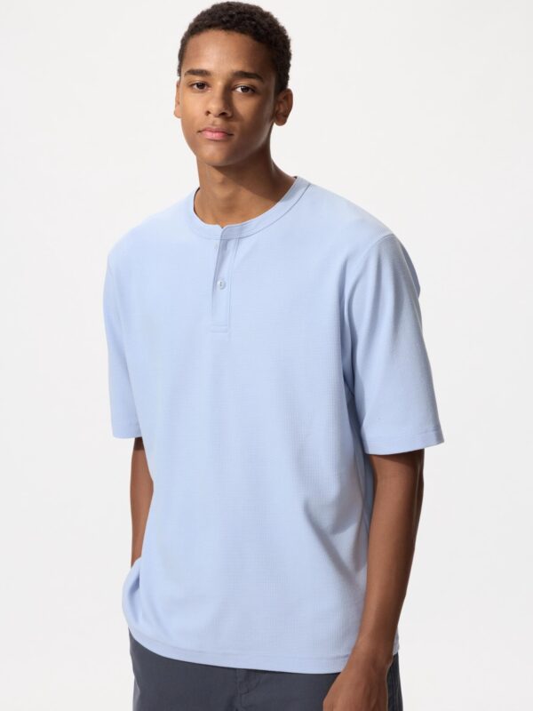 Футболка Henley из дышащего вафельного материала
