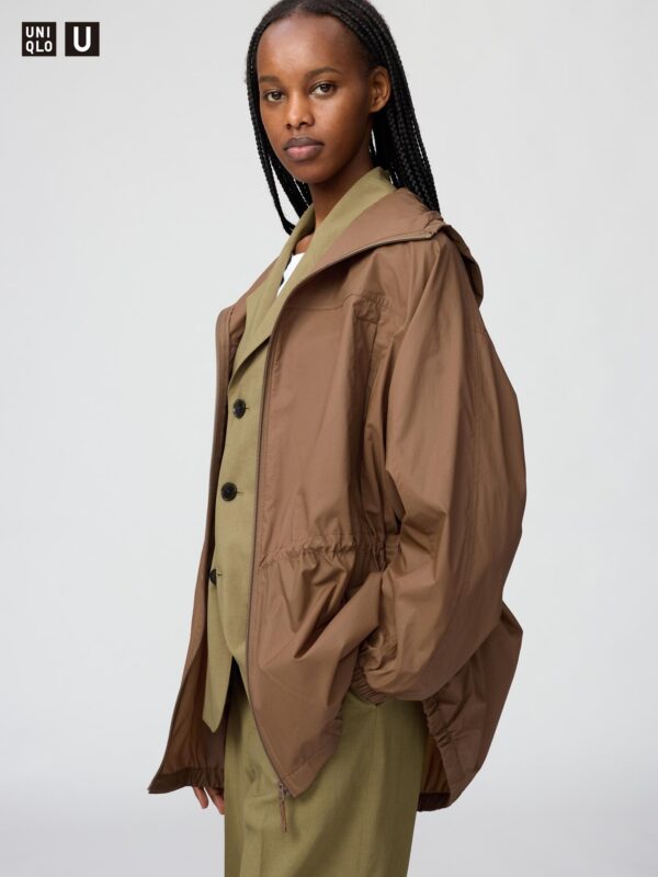 Прозрачная оверсайз парка с защитой от UV