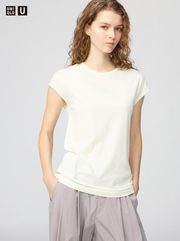 Футболка с короткими рукавами-крылышками