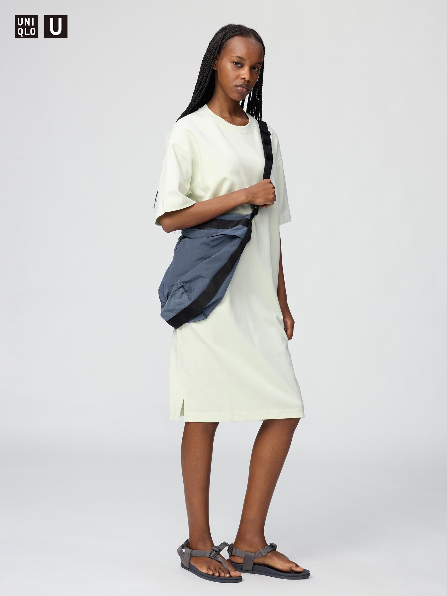 Платье AIRism из хлопка в расслабленном стиле