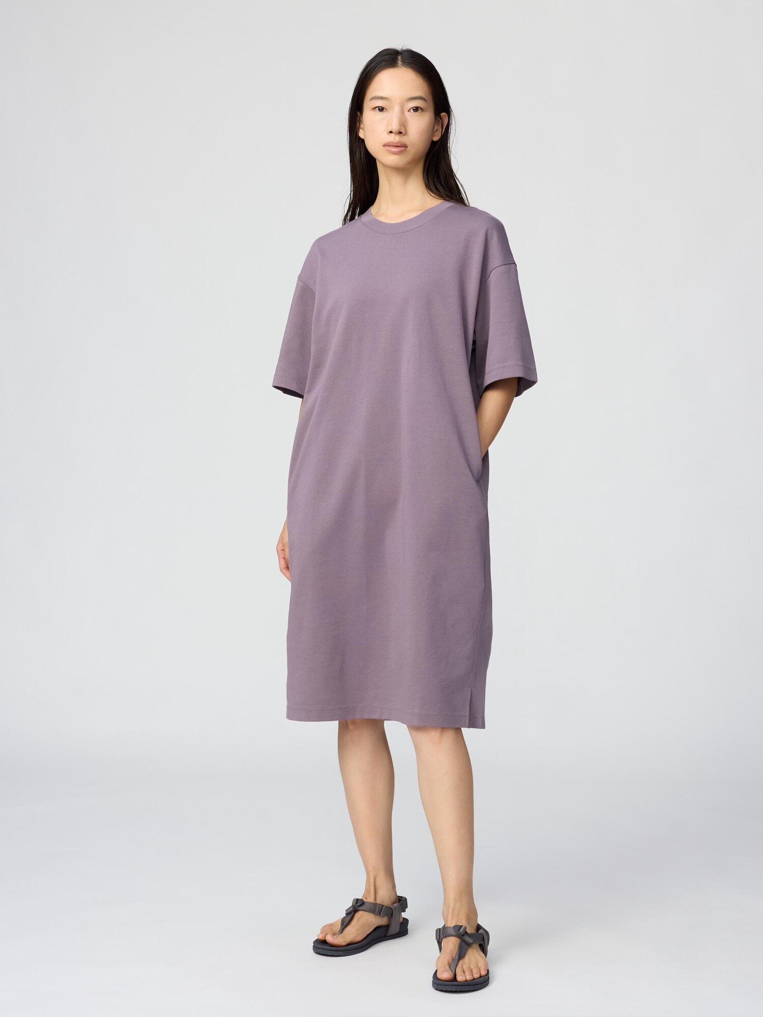 Платье AIRism из хлопка в расслабленном стиле