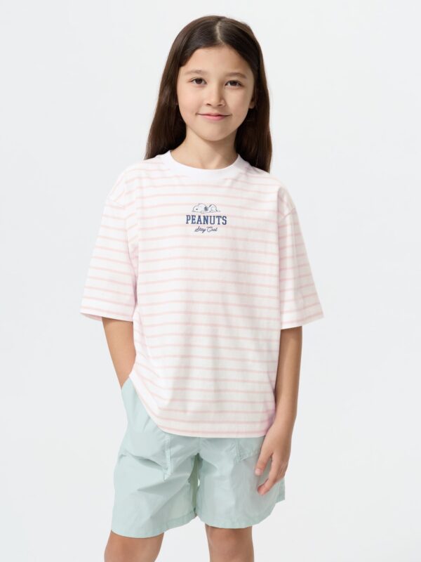 Футболка UT Peanuts для девочек, свободный крой