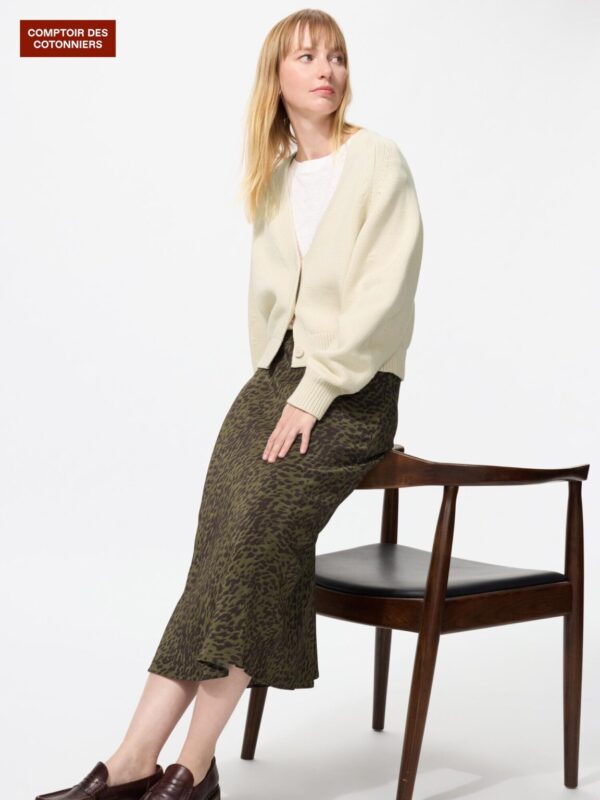 Длинная юбка с принтом из вискозы