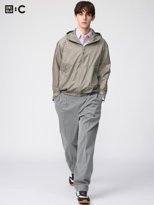 Подверните широкие зауженные брюки