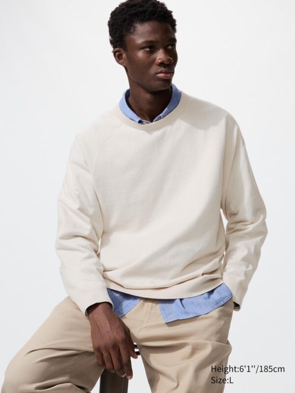 Моющийся свитер с круглым вырезом из хлопчатобумажной смеси