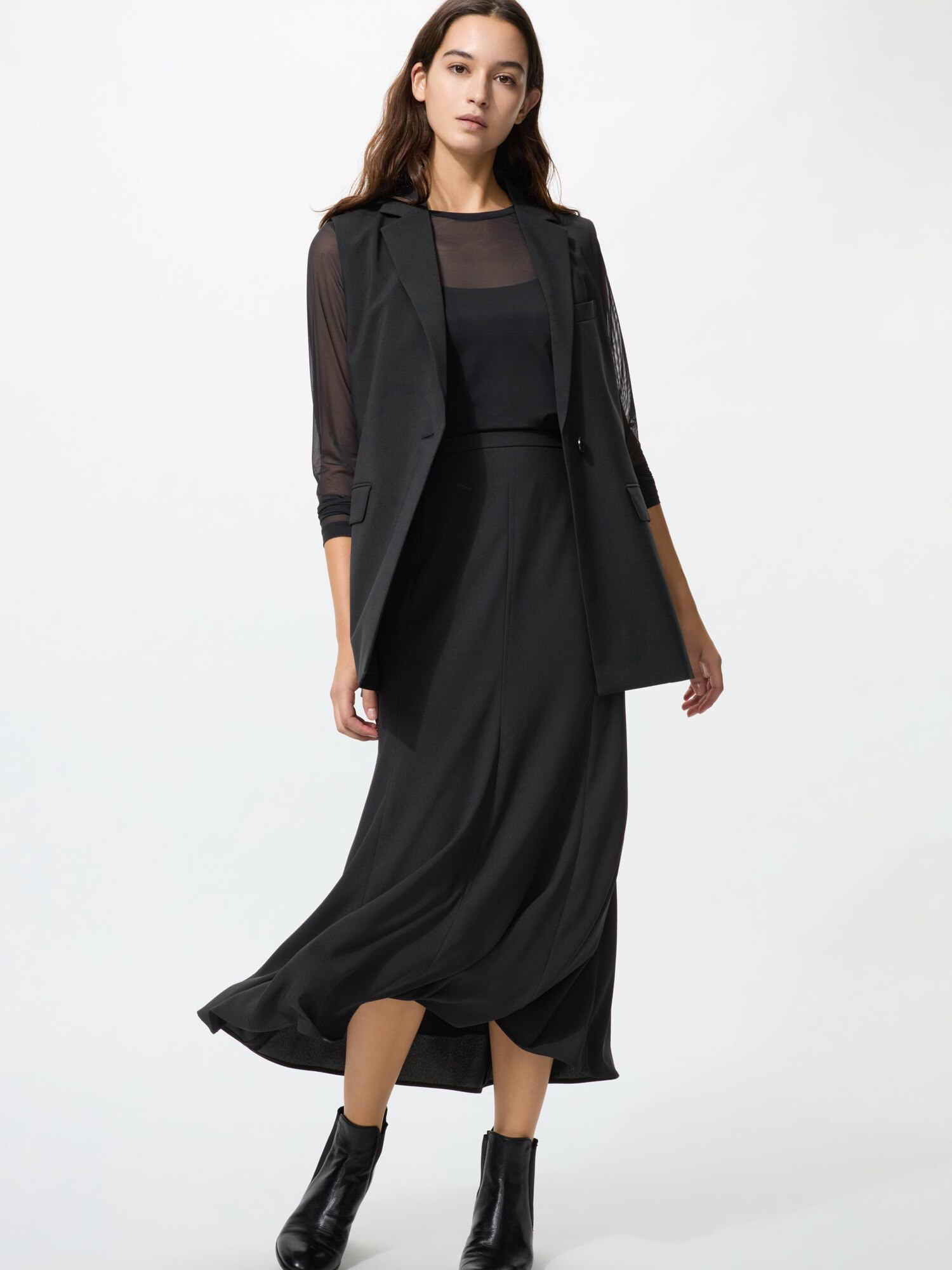 Юбка макси в стиле русалки