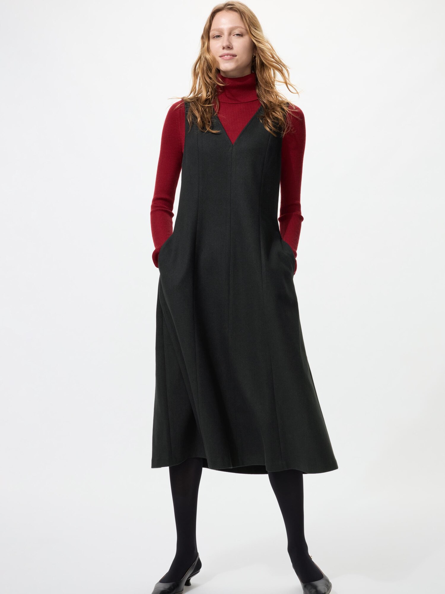 Платье из матового трикотажа