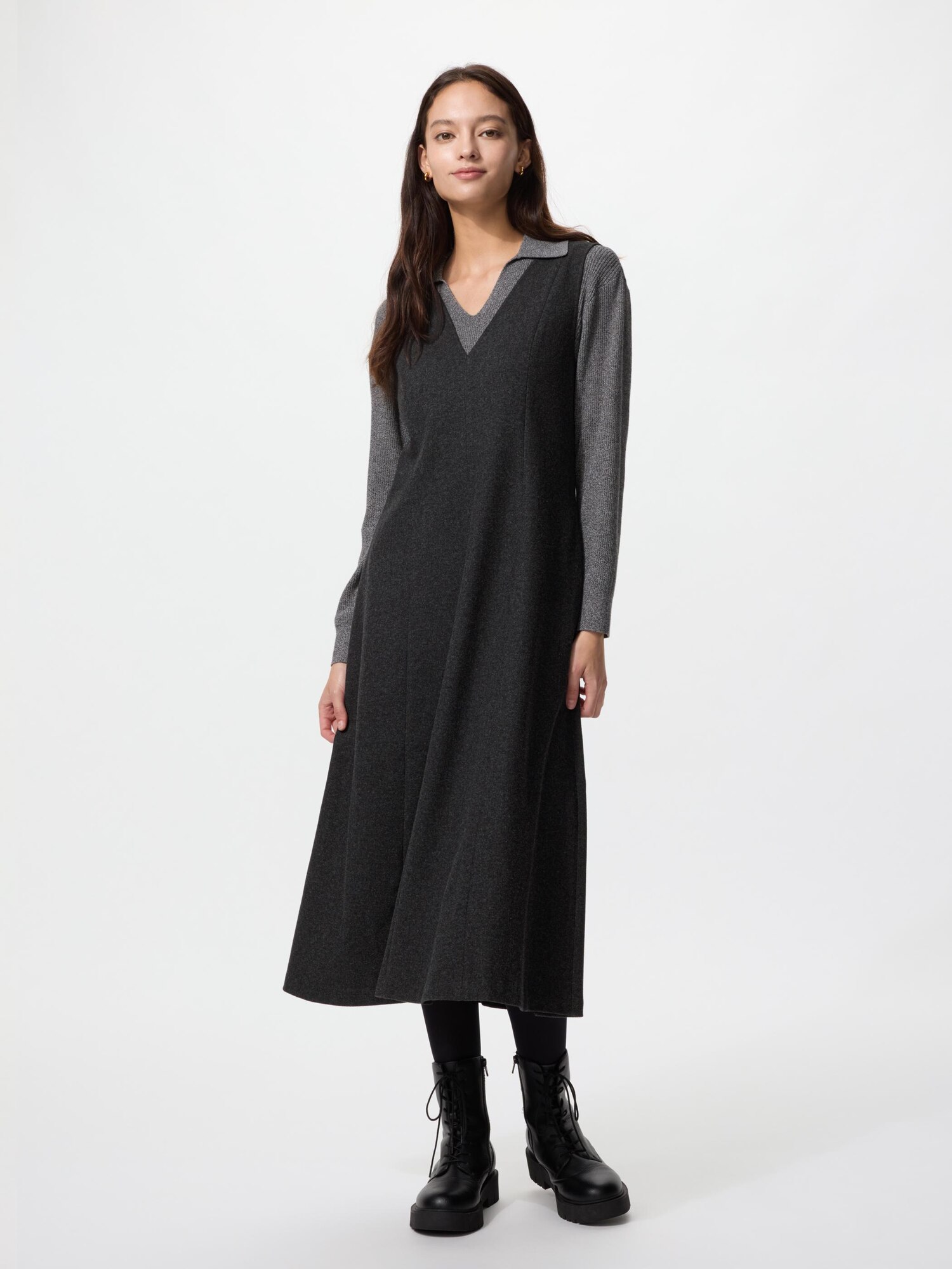 Платье из матового трикотажа