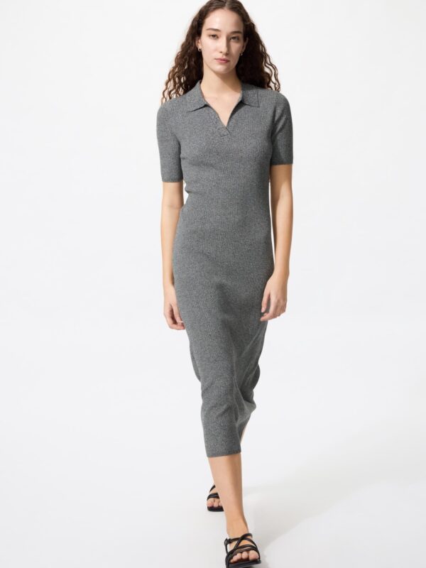 Моющийся поло-платье с воротником-скуппер