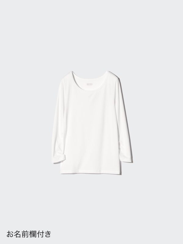 Футболка Heattech с U-образным вырезом, рукав 3/4