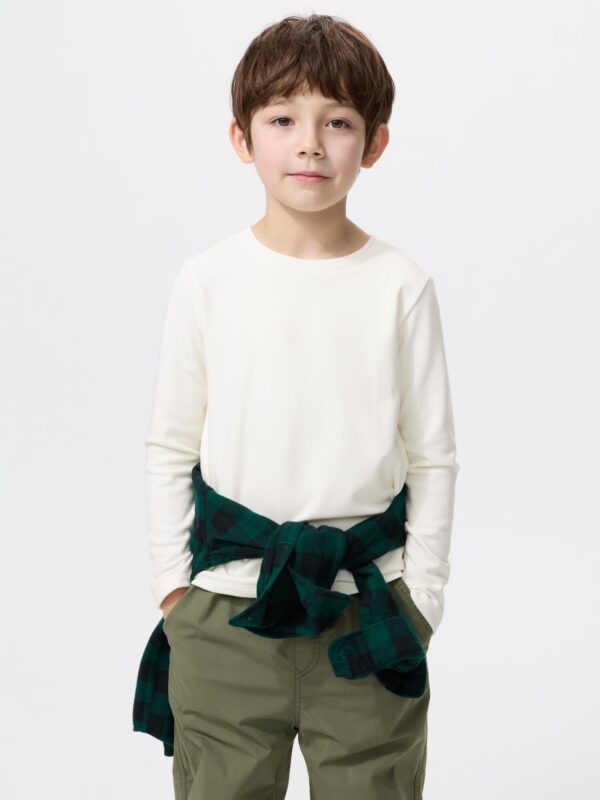 Сверхтеплая Heattech футболка с круглым вырезом