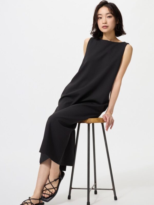 Платье из креп-джерси без рукавов/ короткой длины