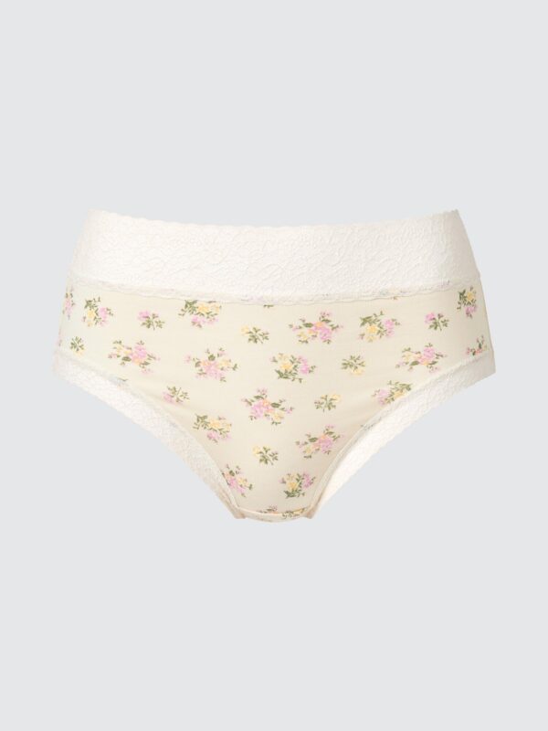 Мягкие модальные шорты/посадка по талии/широкое кружево