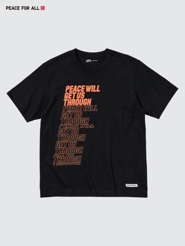 PEACE FOR ALL Графическая футболка (короткий рукав, стандартный крой) Shingo Kunieda