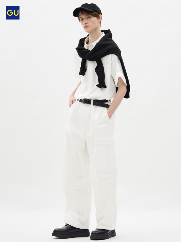 GU Супер широкие карго брюки