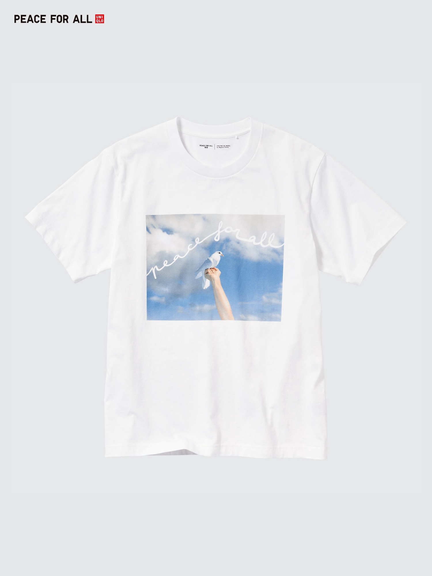 PEACE FOR ALL Графическая футболка (короткий рукав, стандартный крой) Magnum Photos