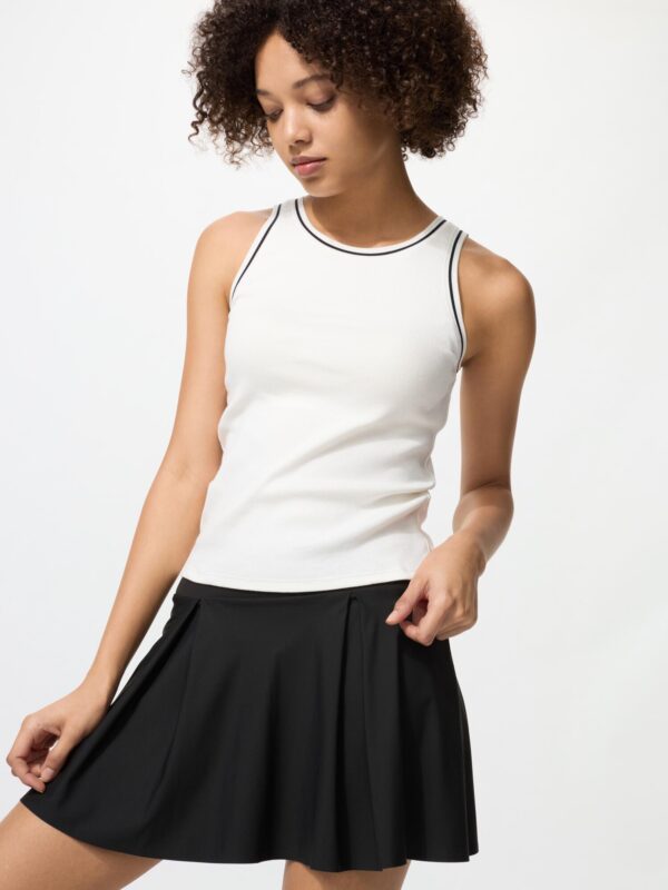 Топ-бюстгальтер в рубчик с американским рукавом