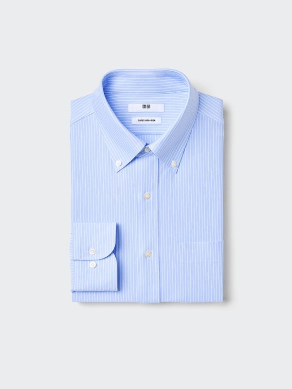 Футболка из супертонкого хлопка (с длинными рукавами, с воротником-стойкой) в полоску B