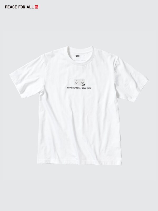 Футболка с принтом «PEACE FOR ALL» (с коротким рукавом, крой regular), Haruki Murakami