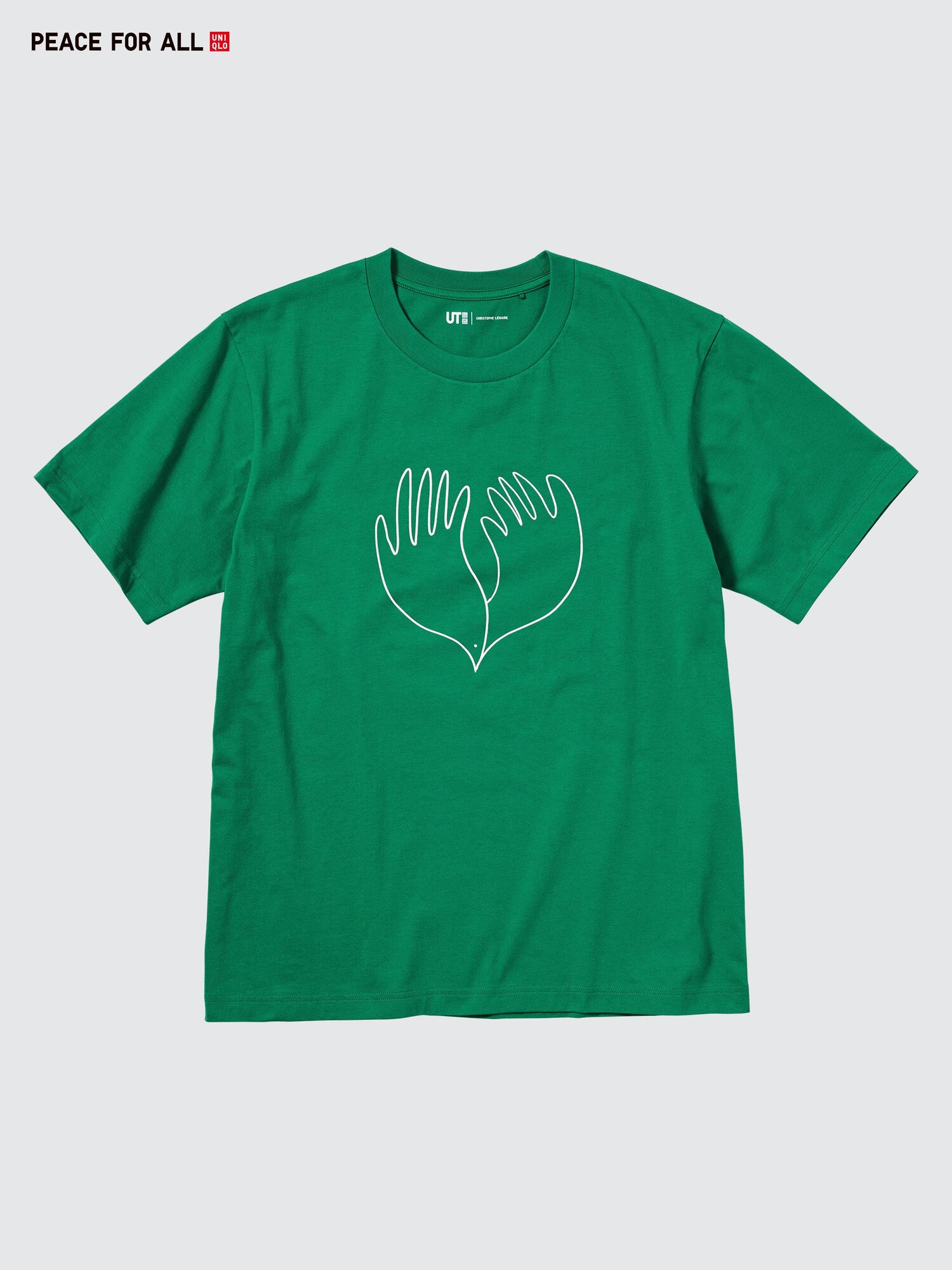 Футболка PEACE FOR ALL с графическим принтом (короткий рукав, стандартный крой) Christophe Lemaire