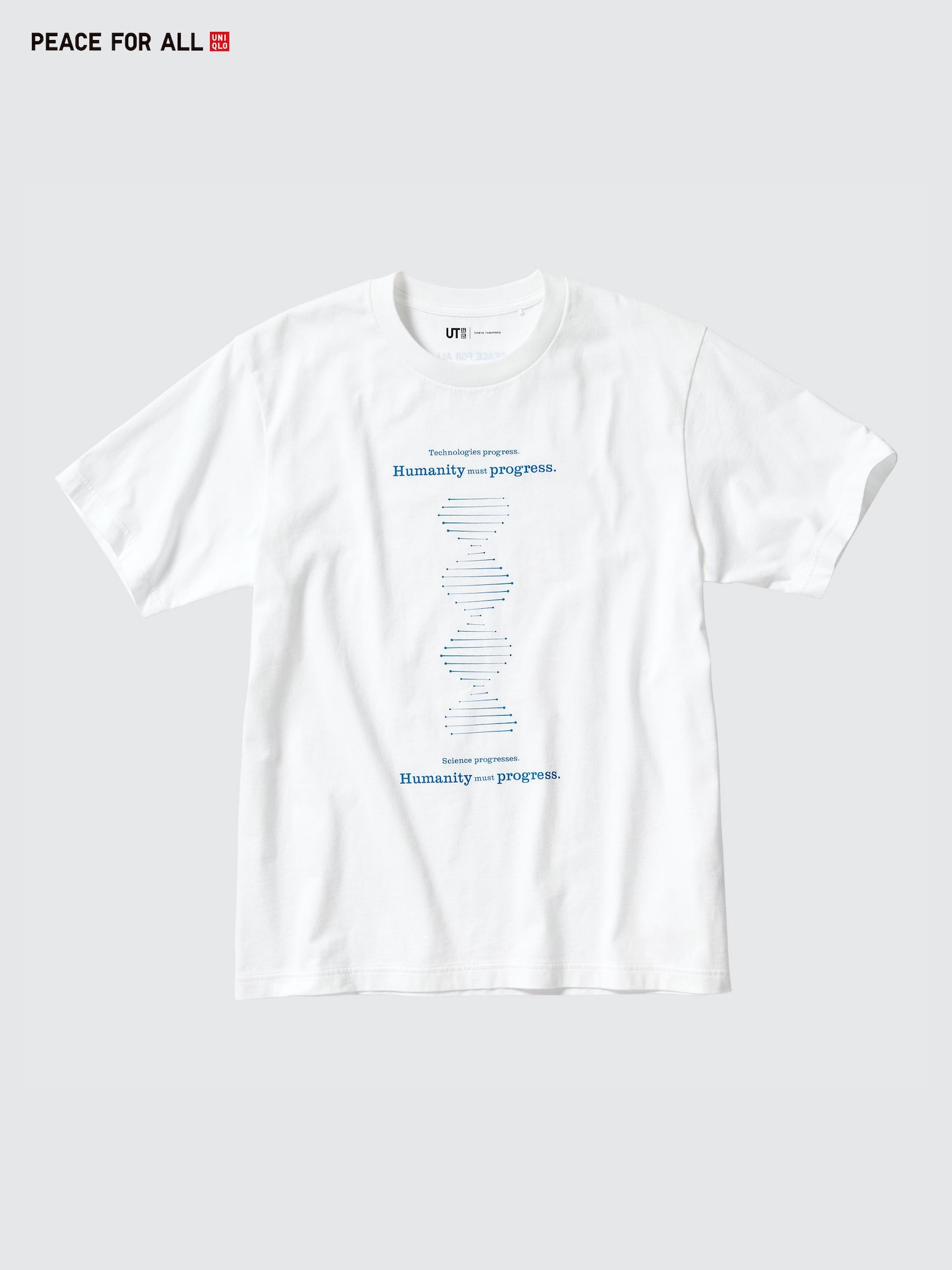 Футболка PEACE FOR ALL с графическим принтом (короткий рукав, стандартный крой) Shinya Yamanaka